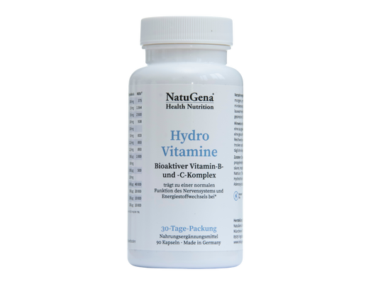 NatuGena HydroVitamine: Vitamin-B- und -C-Komplex - 90 Kapseln