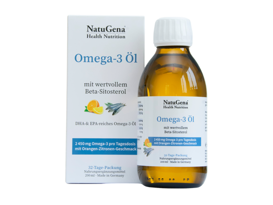 NatuGena Omega-3 Öl aus Fischöl - 200 ml (nachhaltig)