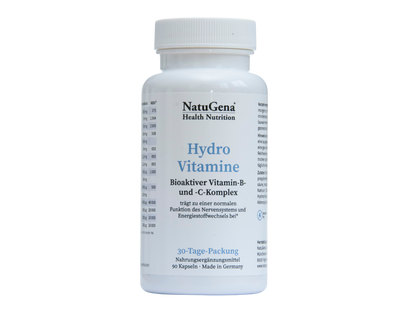 NatuGena HydroVitamine: Vitamin-B- und -C-Komplex - 90 Kapseln