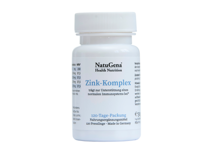NatuGena Zink-Komplex - Vierfachkombination - 120 Tabletten (4-Monats-Packung)
